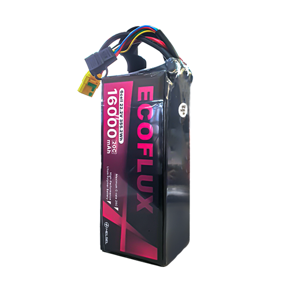 ECOFLUX 16000 22.2V 6셀 20C ~ 25C 리튬폴리머 배터리 헬셀